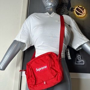 Red supreme Crossbody bag